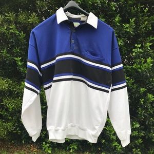 Blue collared Ash Creek Tapered Long Sleeve Shirt